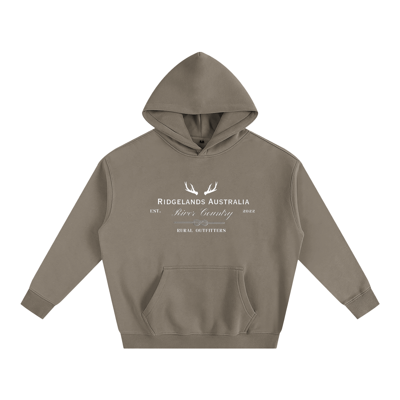 Rural Outfitters Oversized Hoodie - Gravel