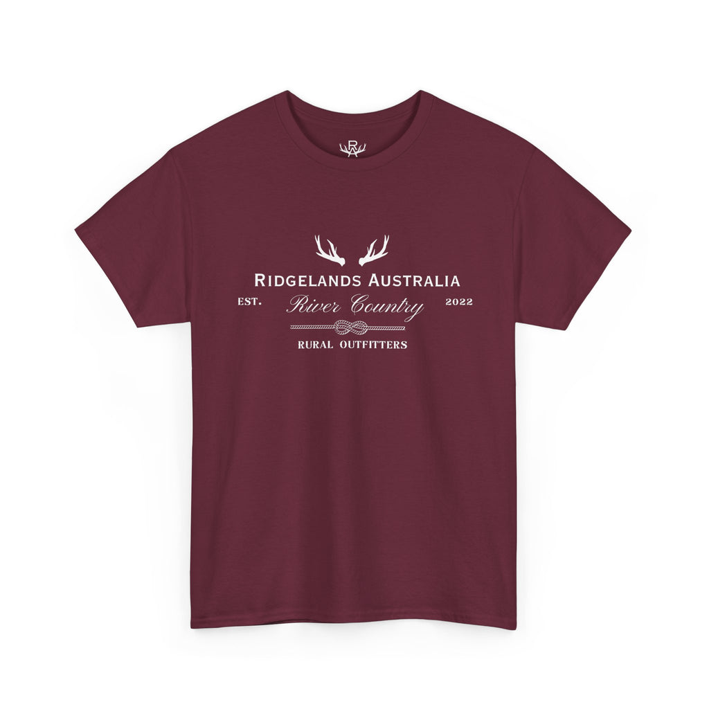 Women's Rural Outfitters Loose Fit T-Shirt - Burgundy