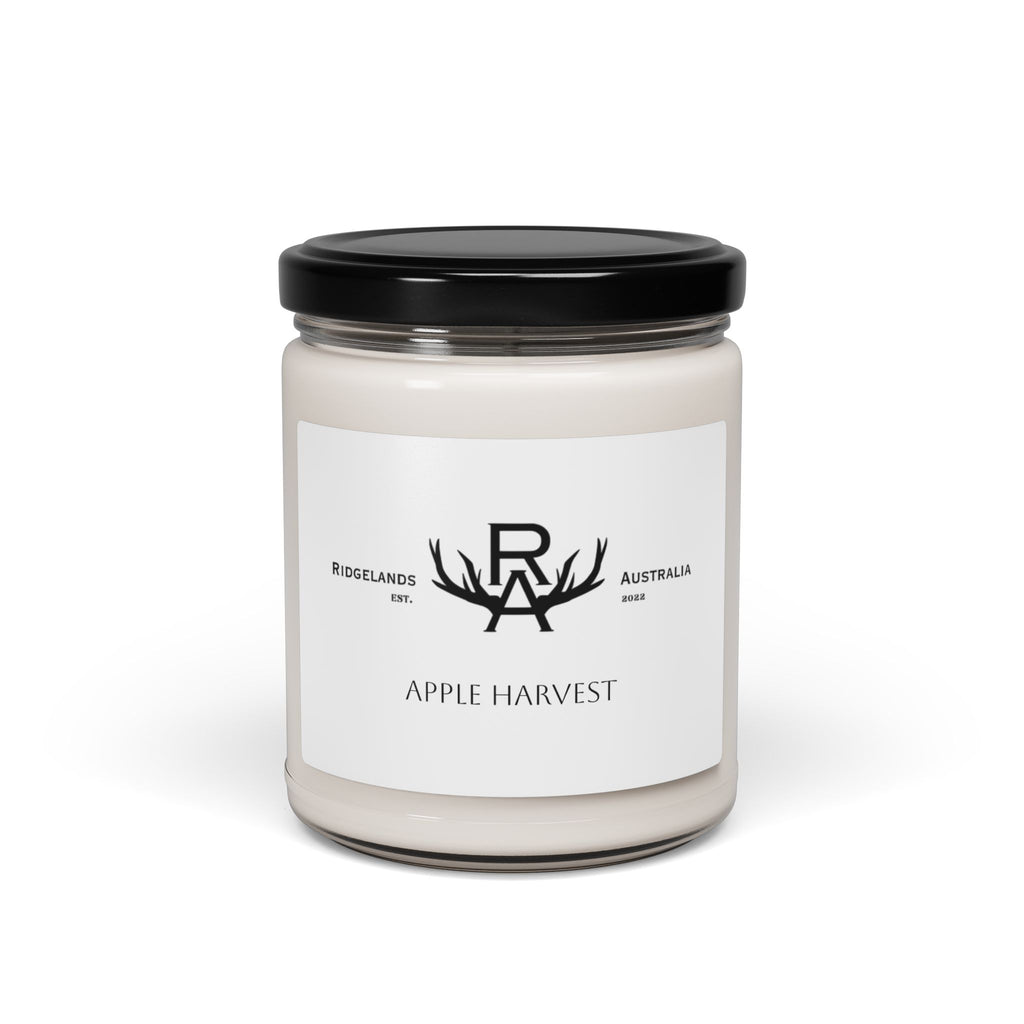 Apple Harvest Soy Candle 9oz — Seasonal Orchard Scent, Natural Beeswax-Blend Jar