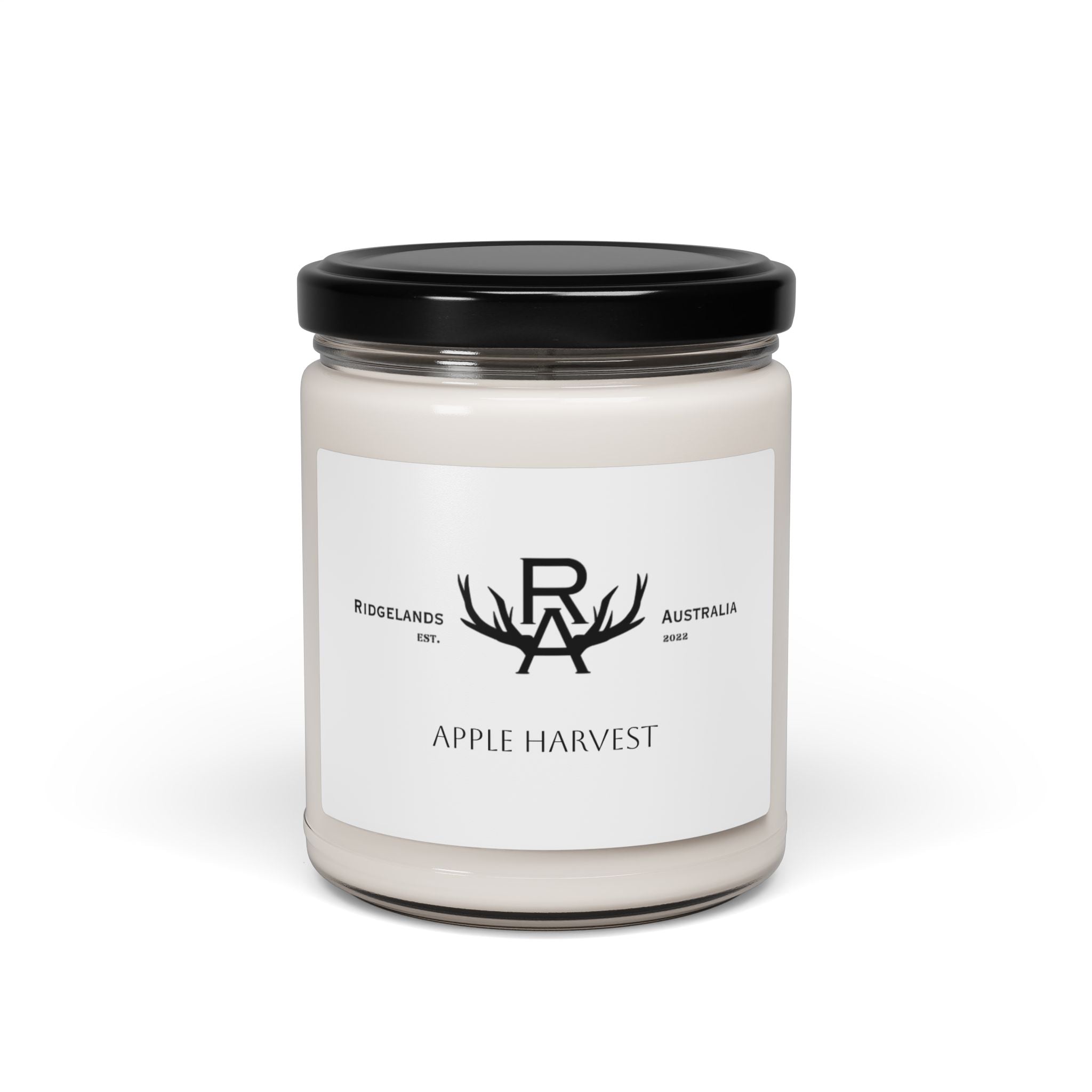 Apple Harvest Soy Candle 9oz — Seasonal Orchard Scent, Natural Beeswax-Blend Jar