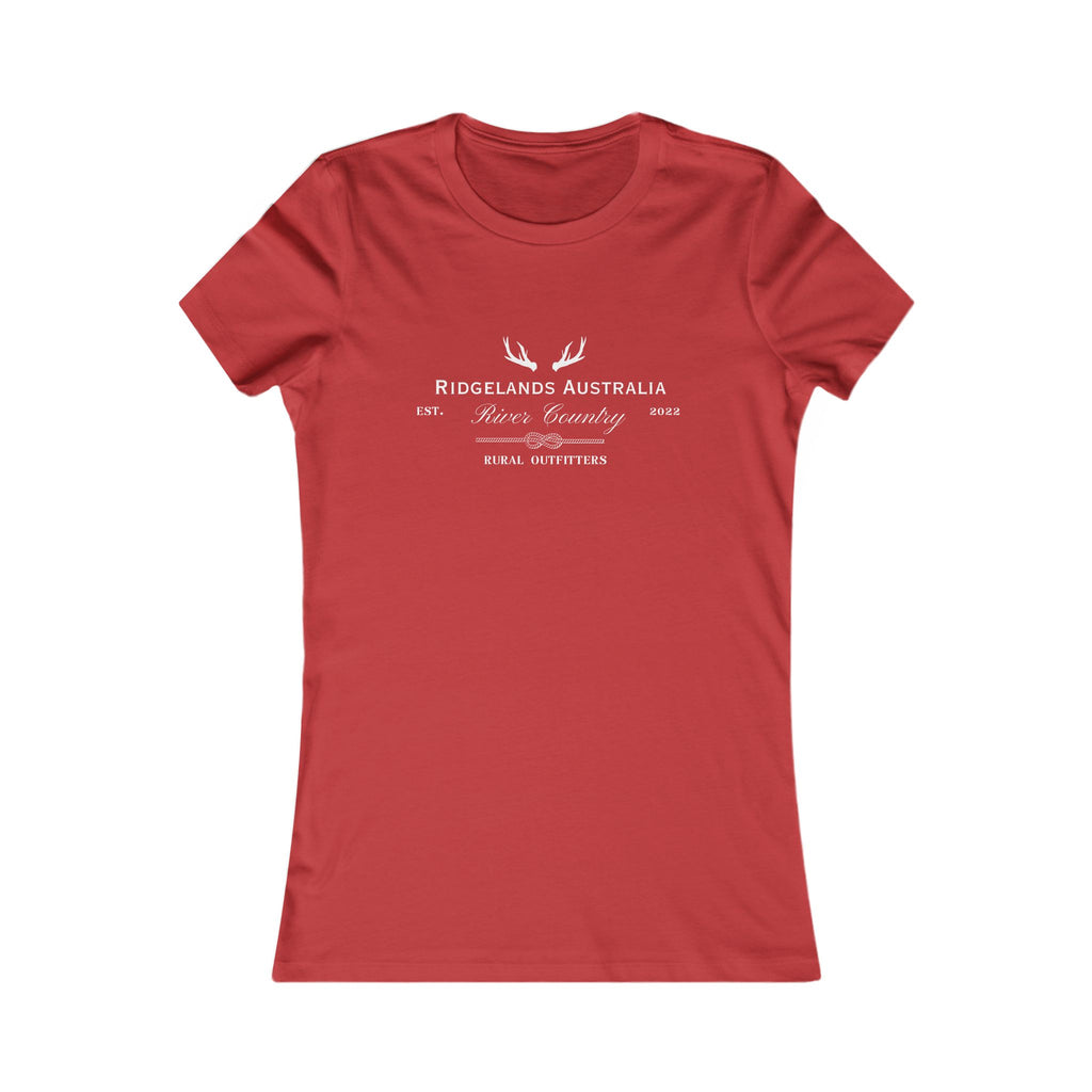 Women's Rural Outfitters Slim Fit T-Shirt - Hibiscus Red