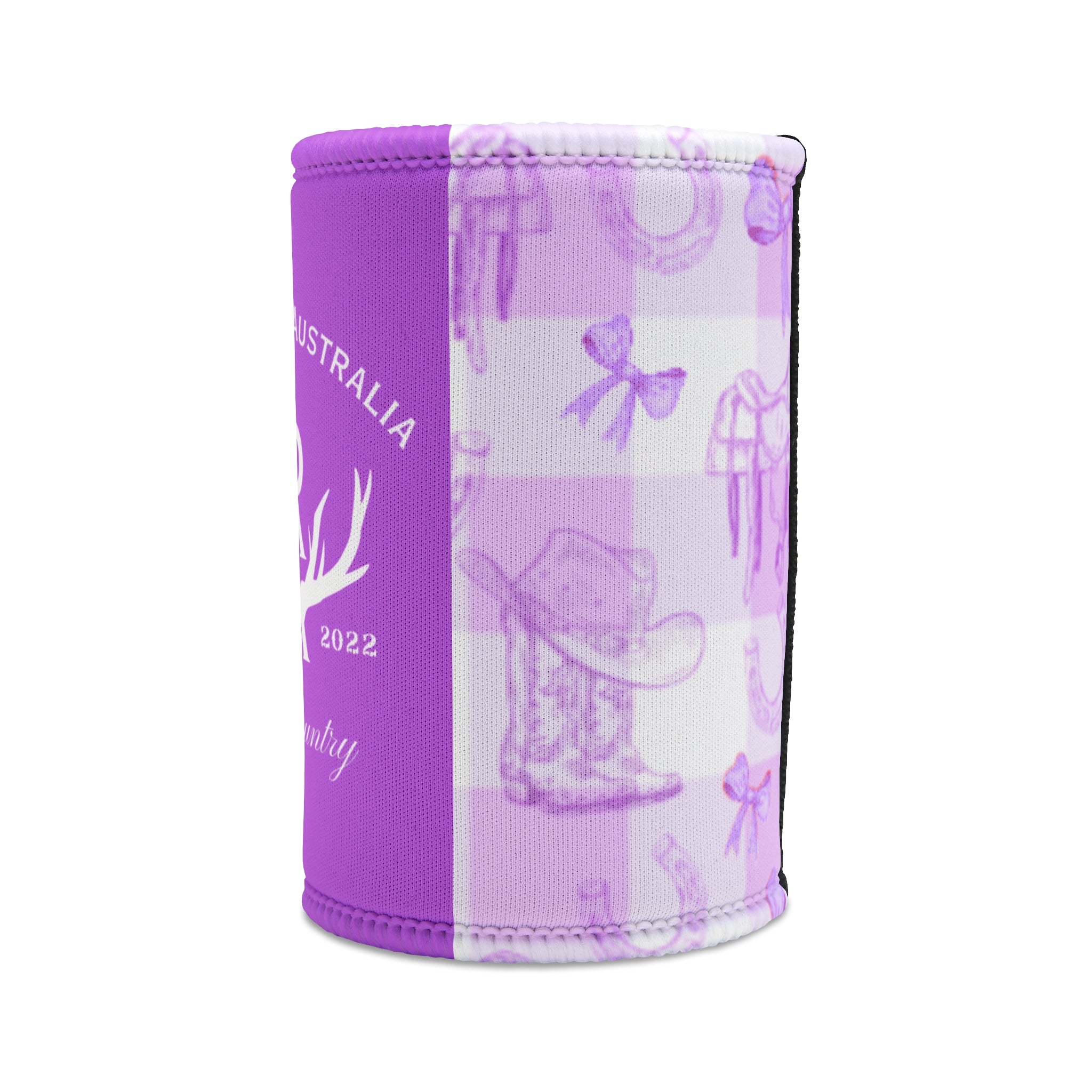 Boots N' Bows Stubby Cooler - Lavender