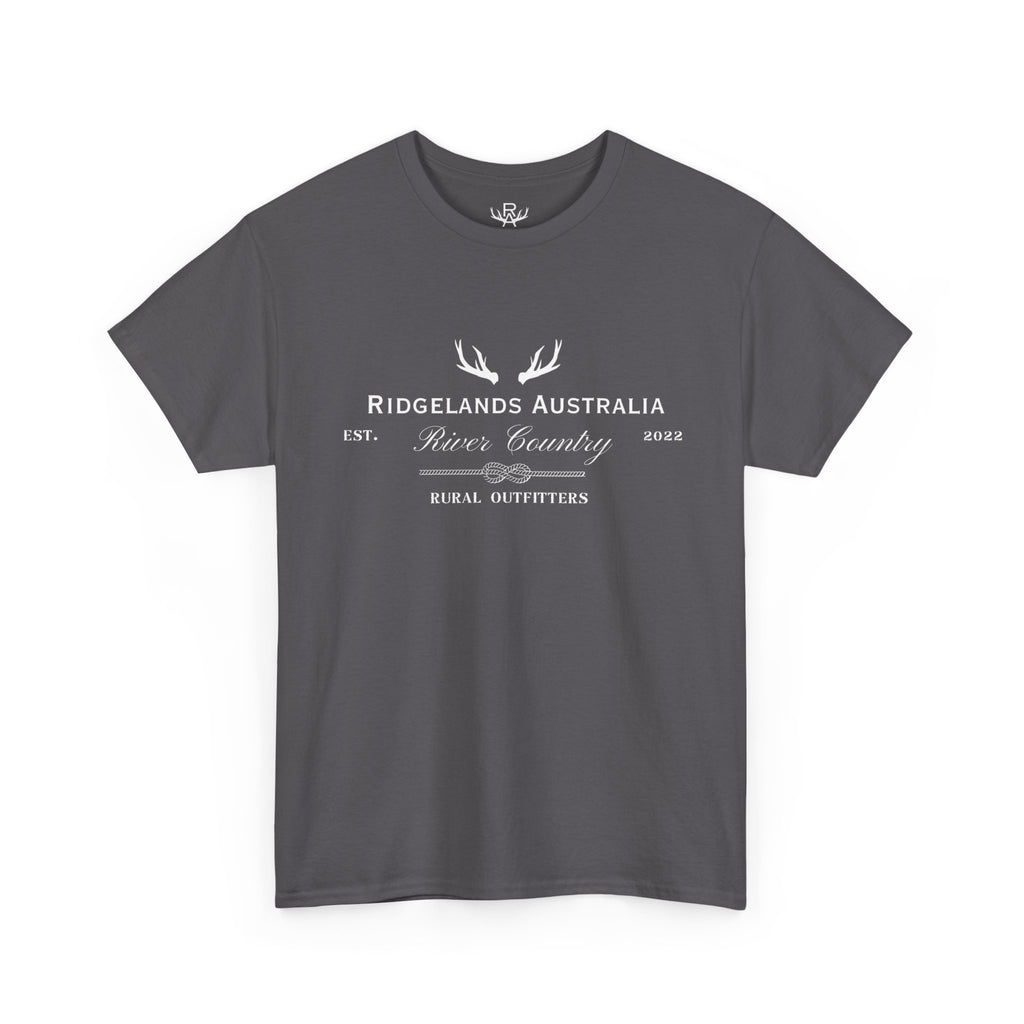 Womens Rural Outfitters Loose Fit T-Shirt - Charcoal