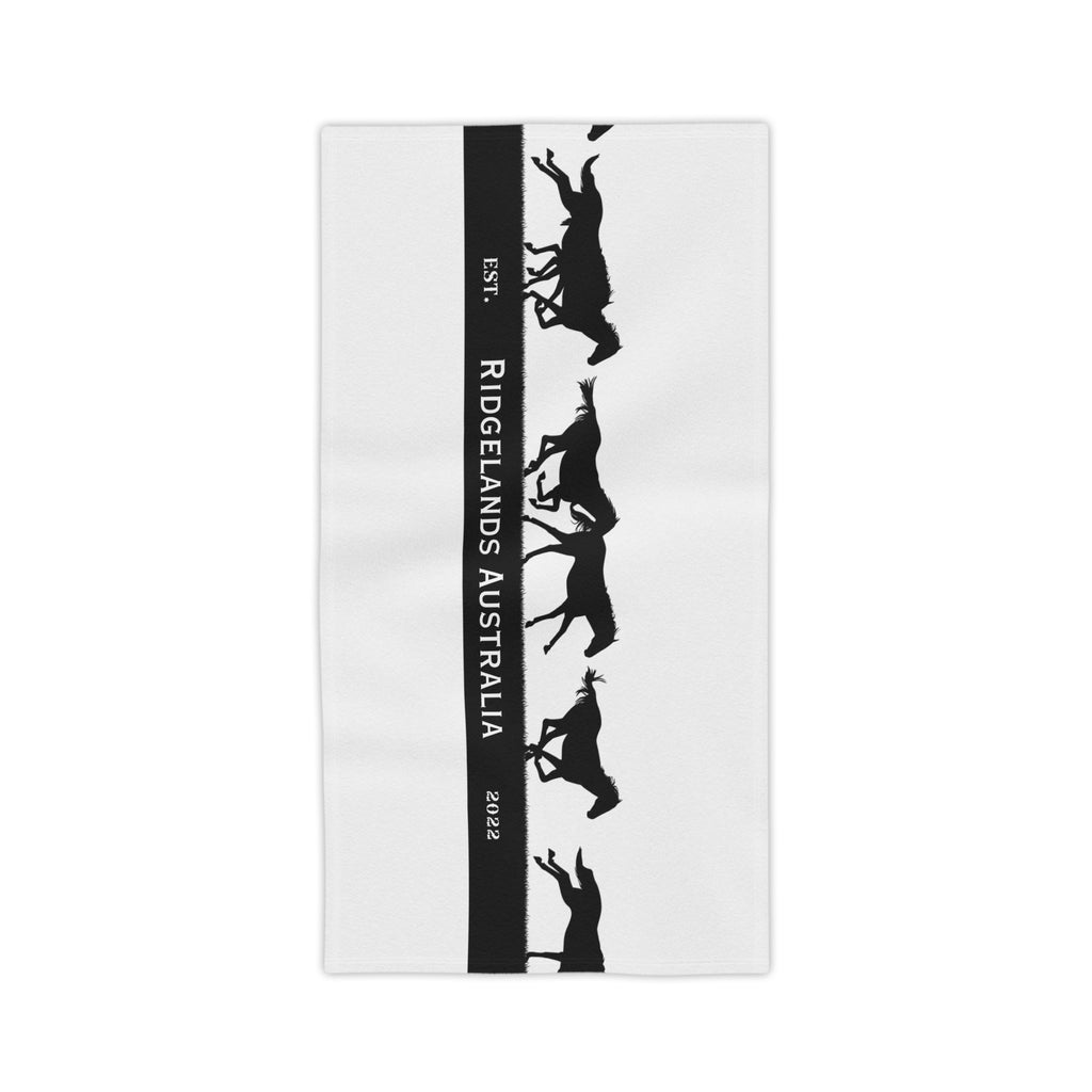 Ridgelands Australia Brumby Beach Towel - White