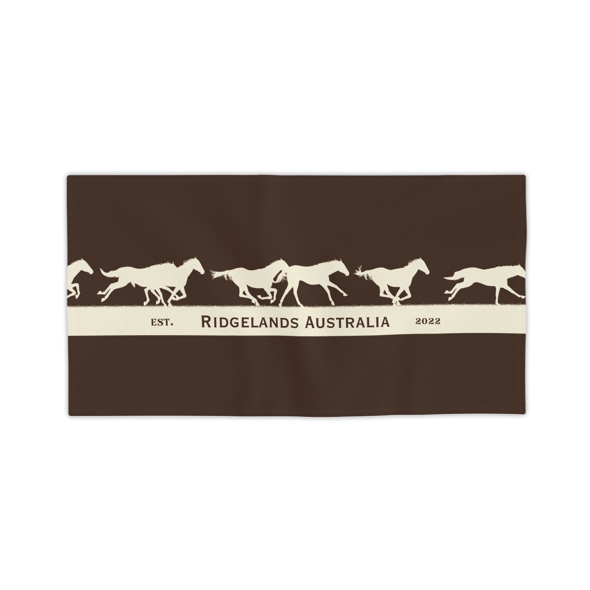 Ridgelands Australia Brumby Beach Towel - Chocolate