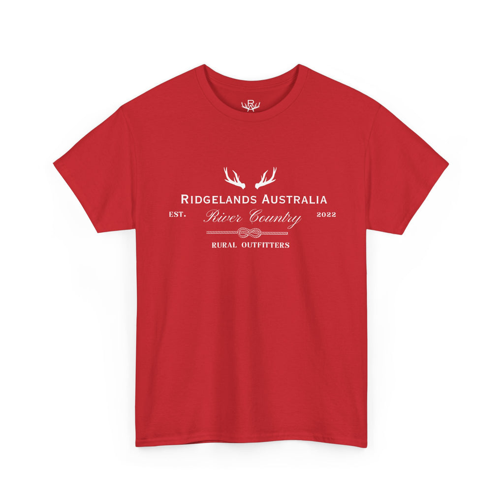 Women's Rural Outfitters Loose Fit T-Shirt - Hibiscus Red