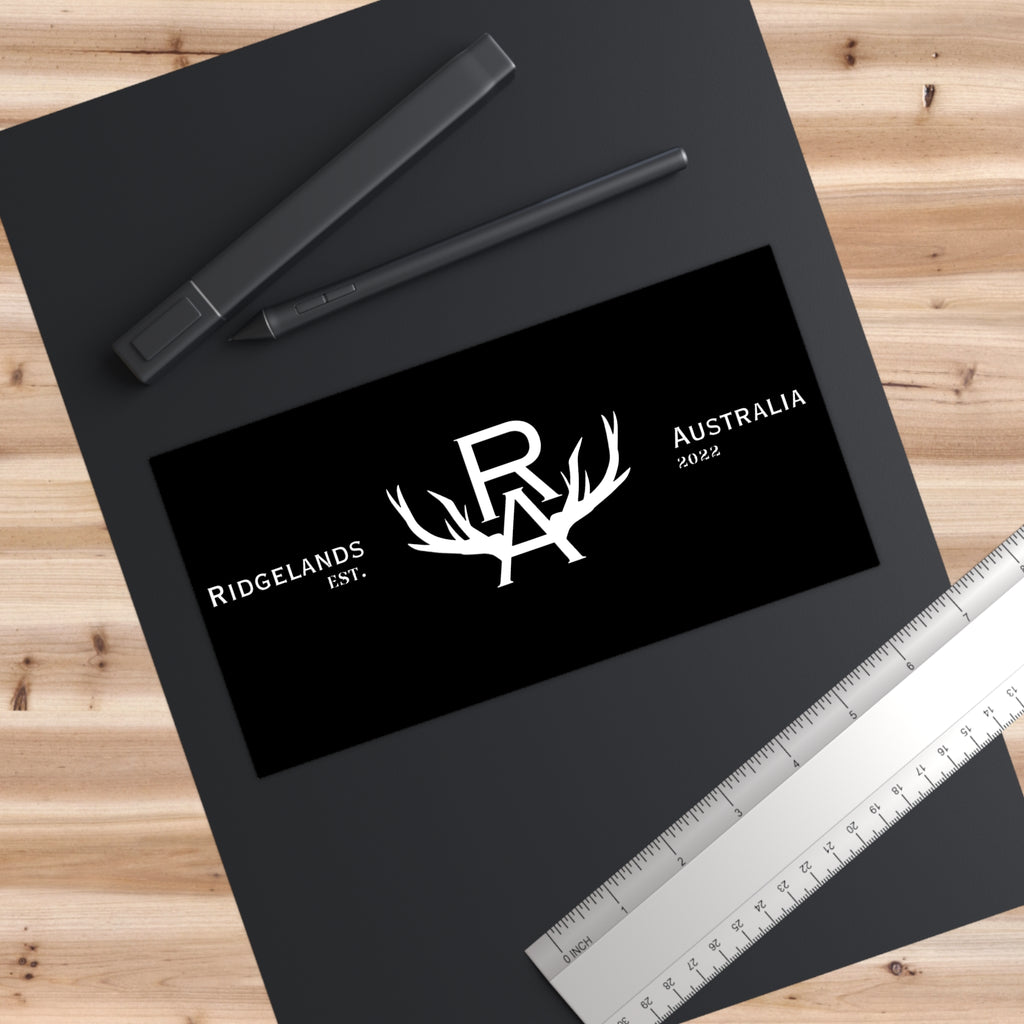 Ridgelands Signature Bumper Sticker - Black