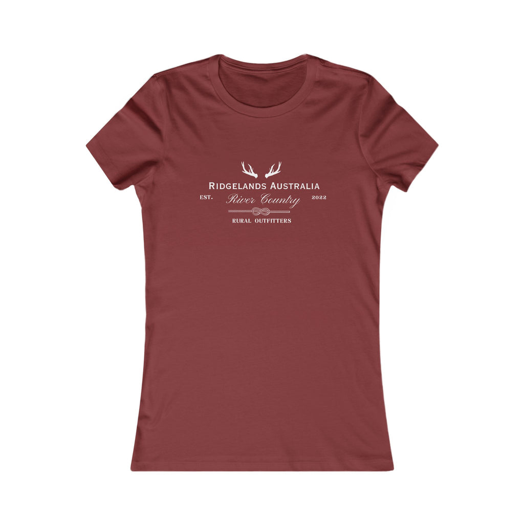 Women's Rural Outfitters Slim Fit T-Shirt - Merlot