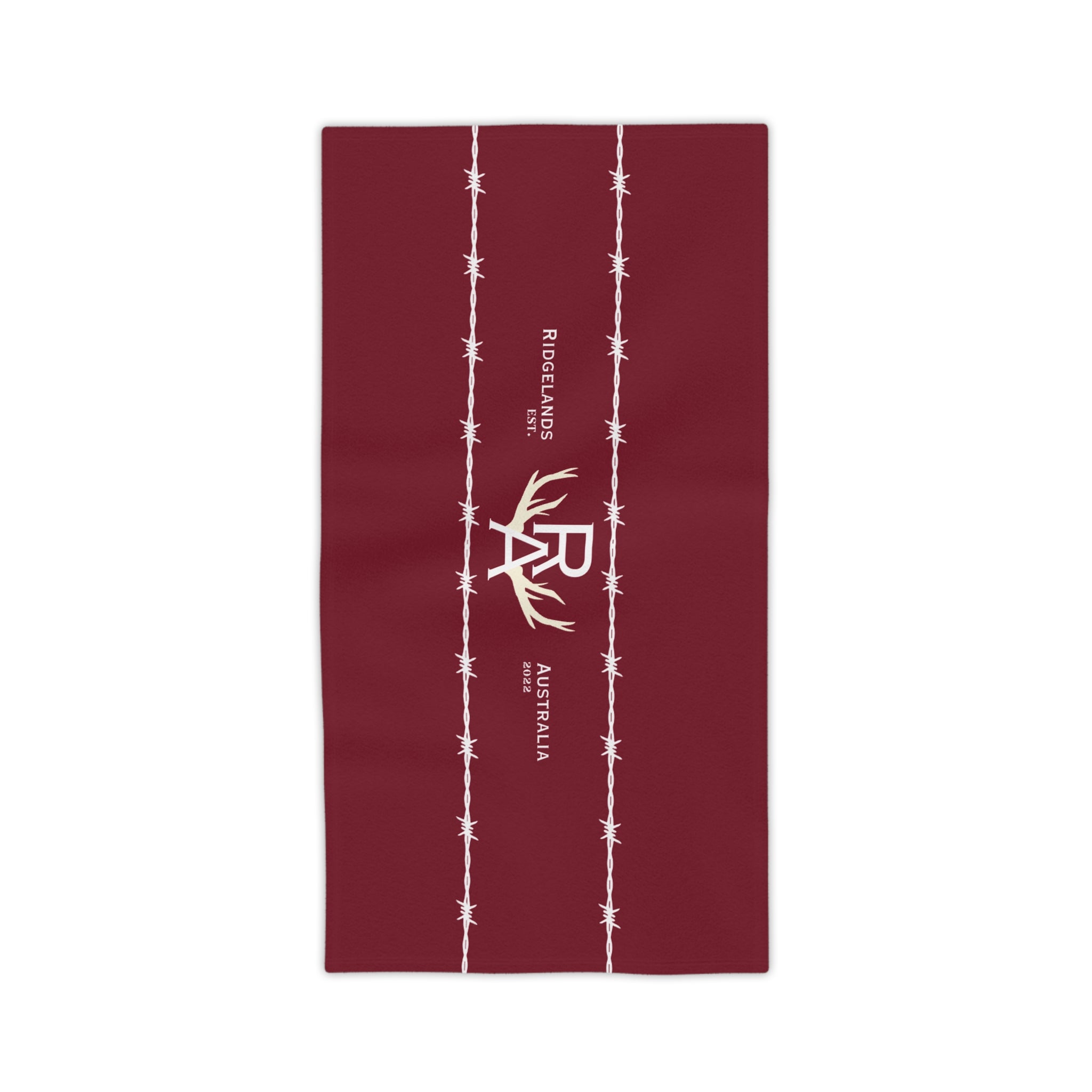 Ridgelands Australia Signature Beach Towel - Maroon