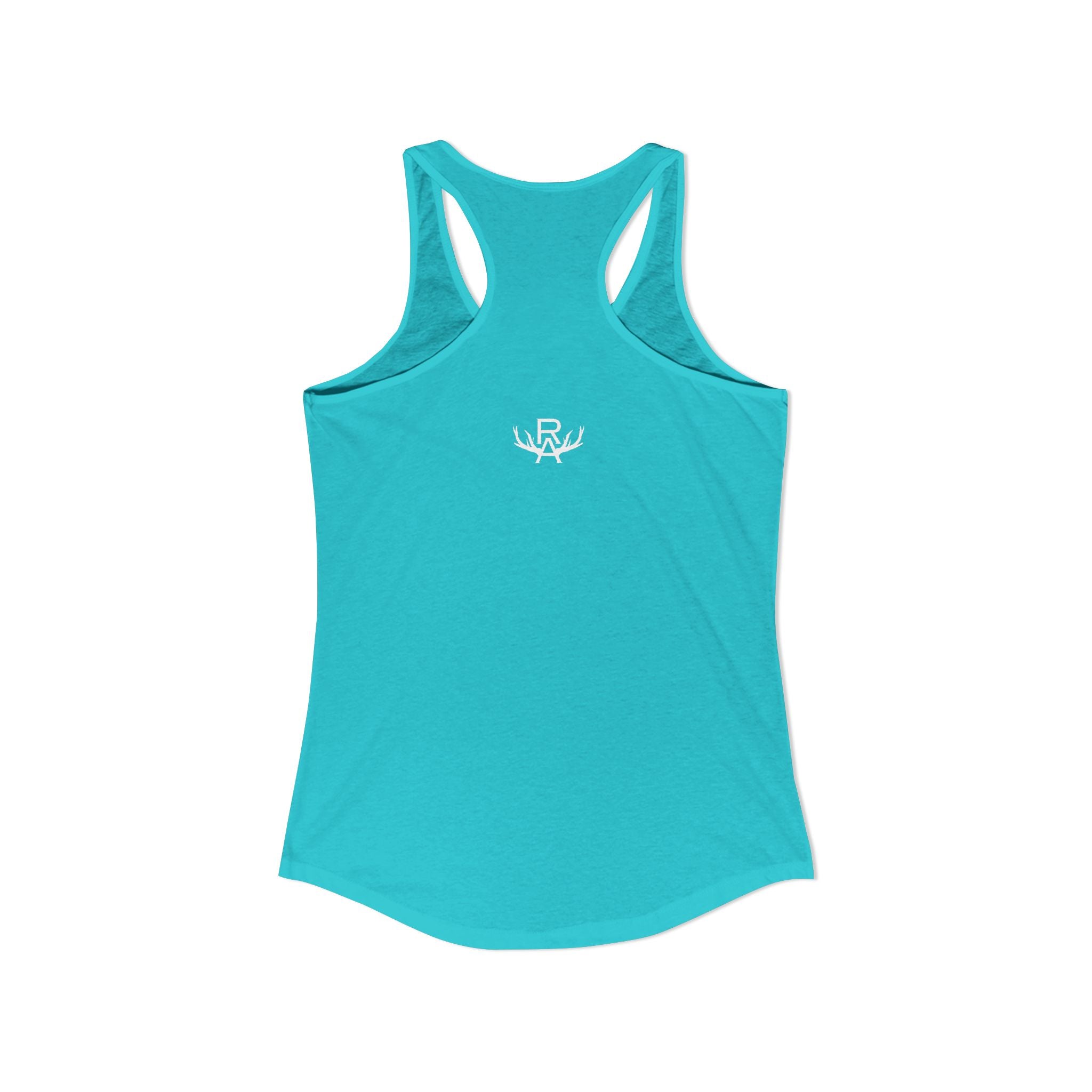 Women's Racer Slim Fit Tank Top - Aqua