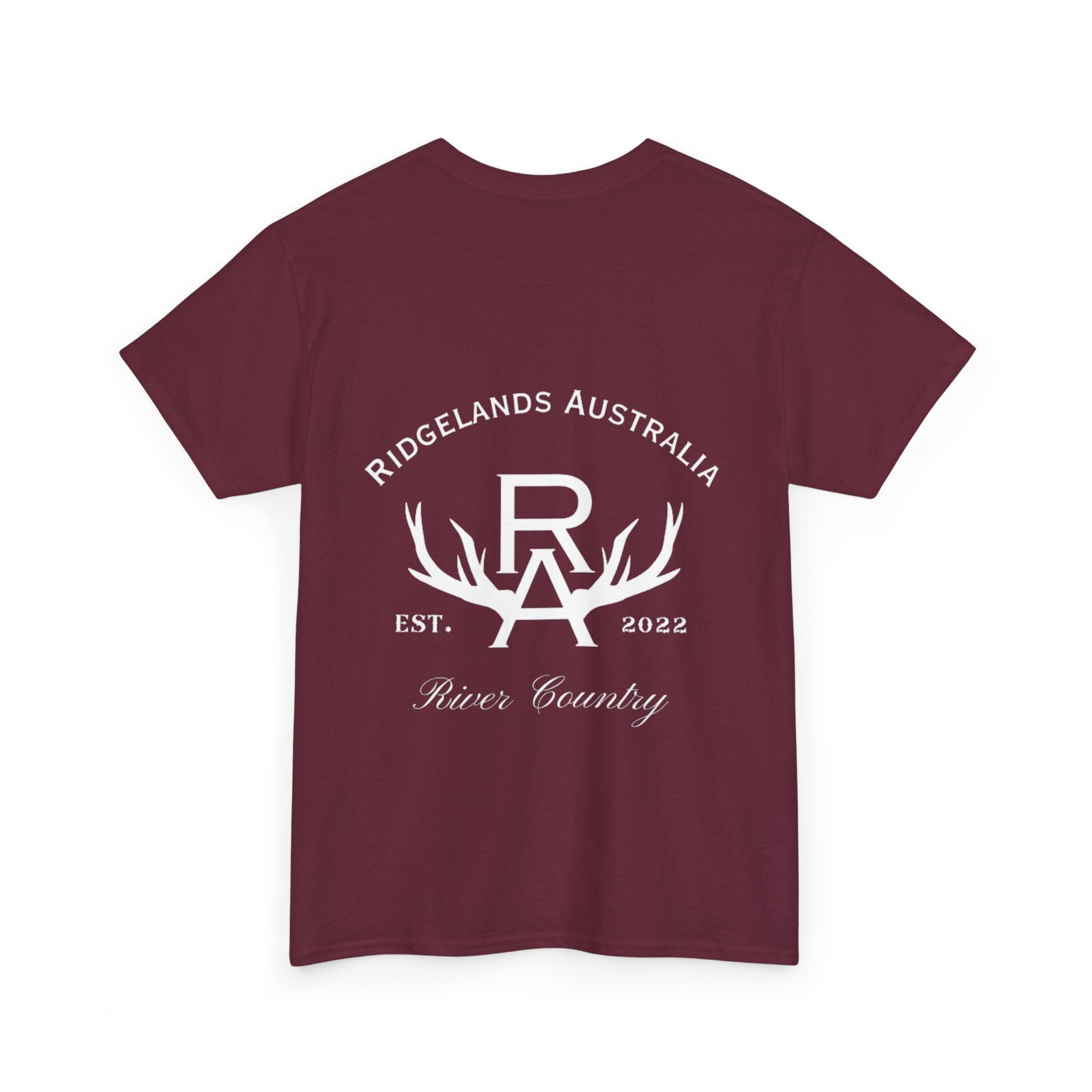 Women's Rural Outfitters Loose Fit T-Shirt - Burgundy