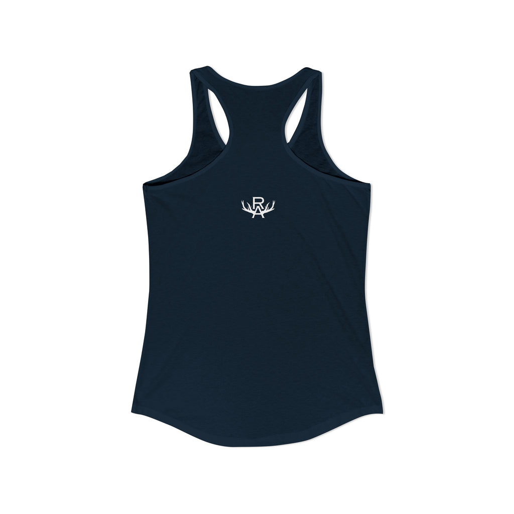Women's Racer Slim Fit Tank Top - Navy