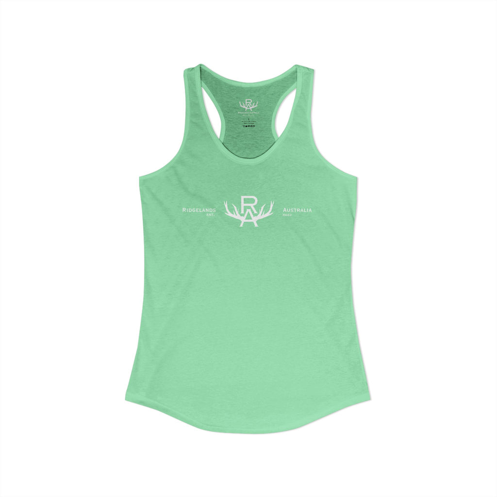 Women's Racer Slim Fit Tank Top - Mint