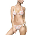 Women's Gingham Bikini Swimsuit - Hibiscus Red
