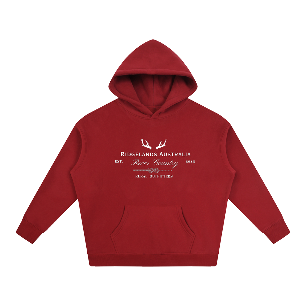 Ridgelands Australia Rural Outfitters Oversized Hoodie - Hibiscus Red