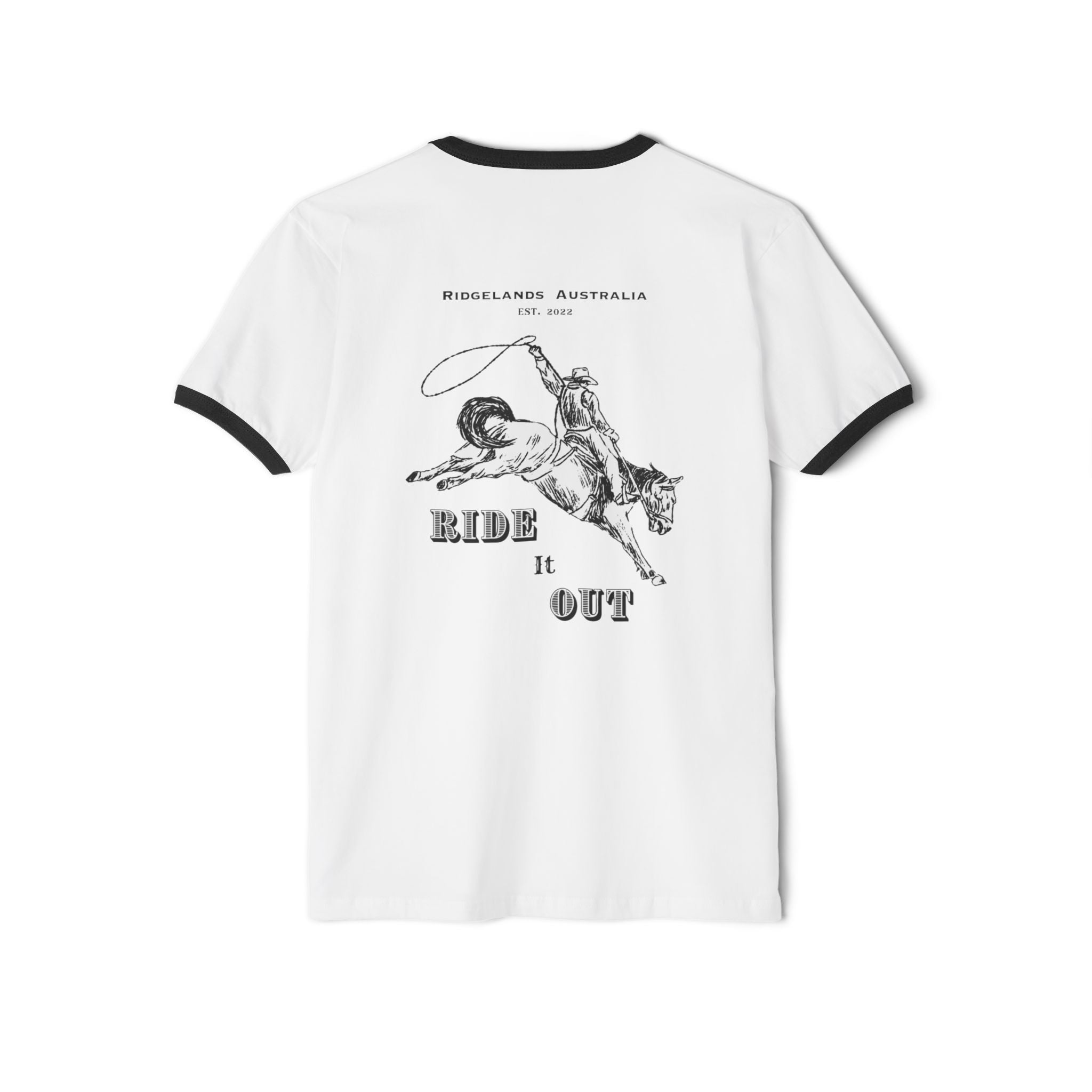 Ridgelands Australia 'Ride It out' Ringers T-Shirt