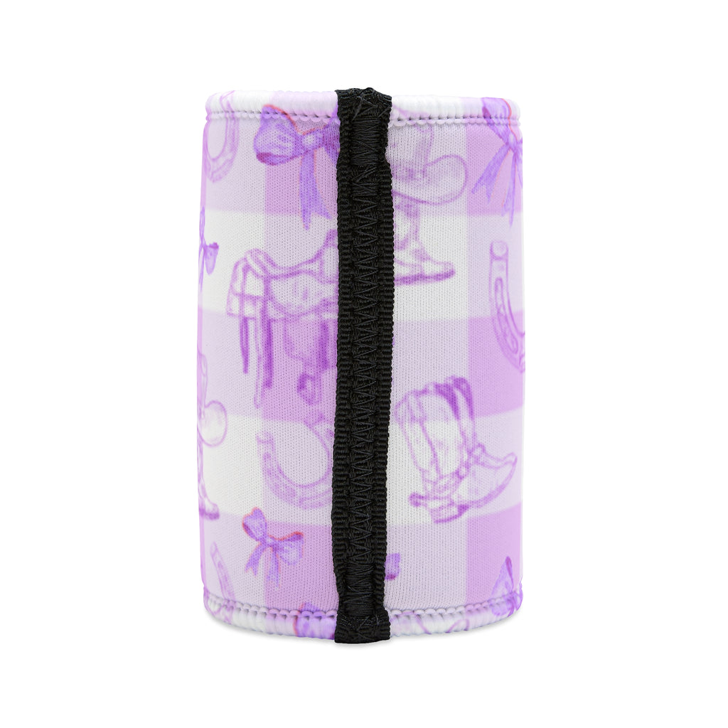 Boots N' Bows Stubby Cooler - Lavender