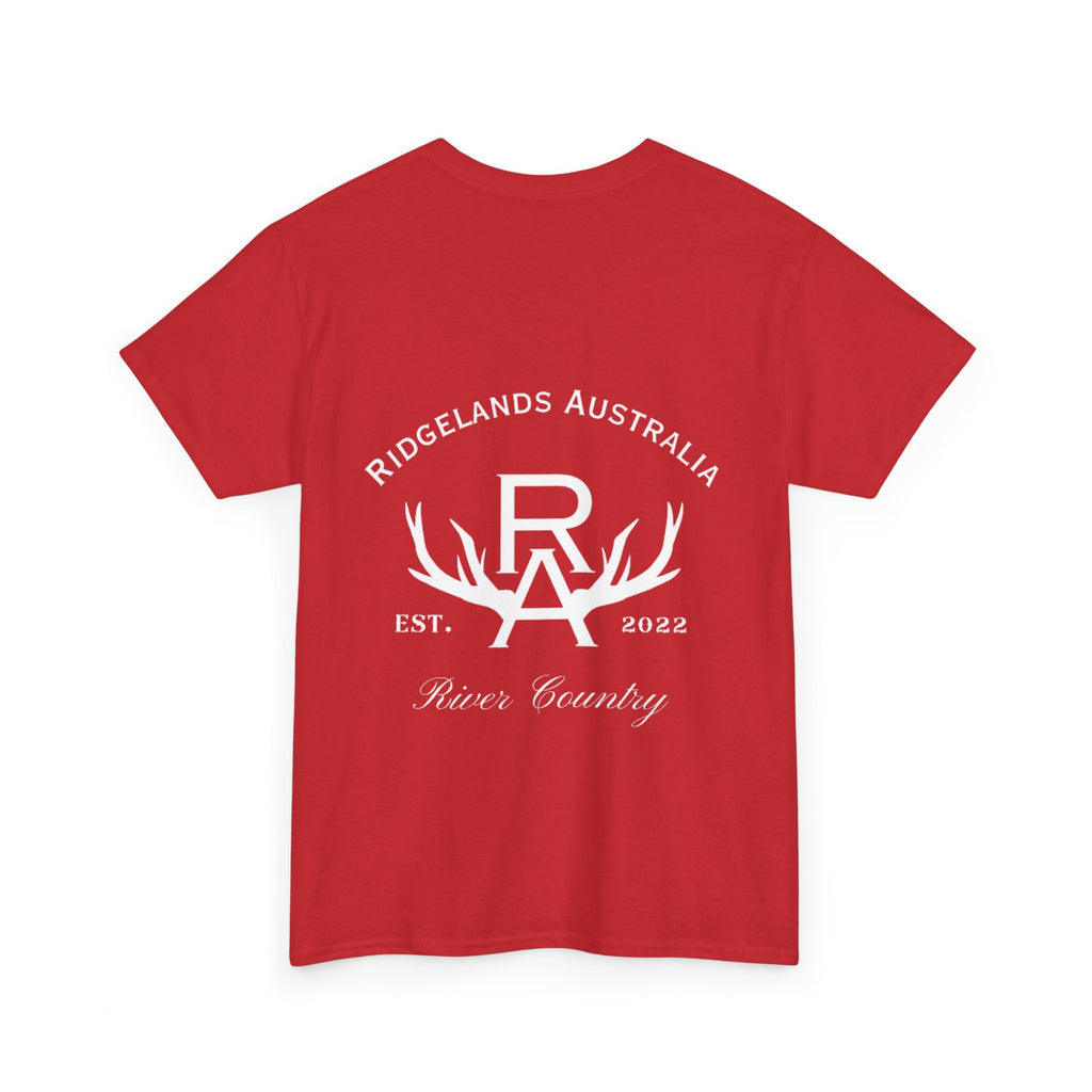 Women's Rural Outfitters Loose Fit T-Shirt - Hibiscus Red