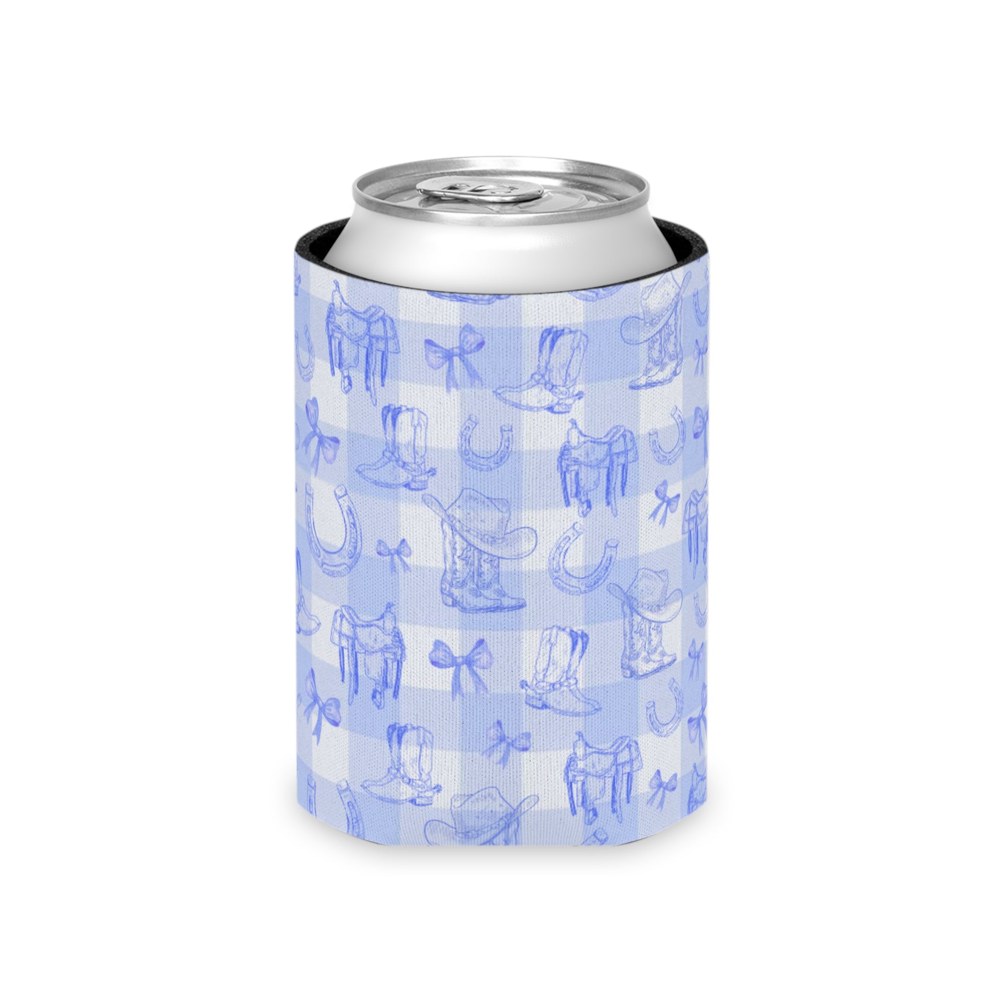 Boots N' Bows Stubby Cooler - Bluebell