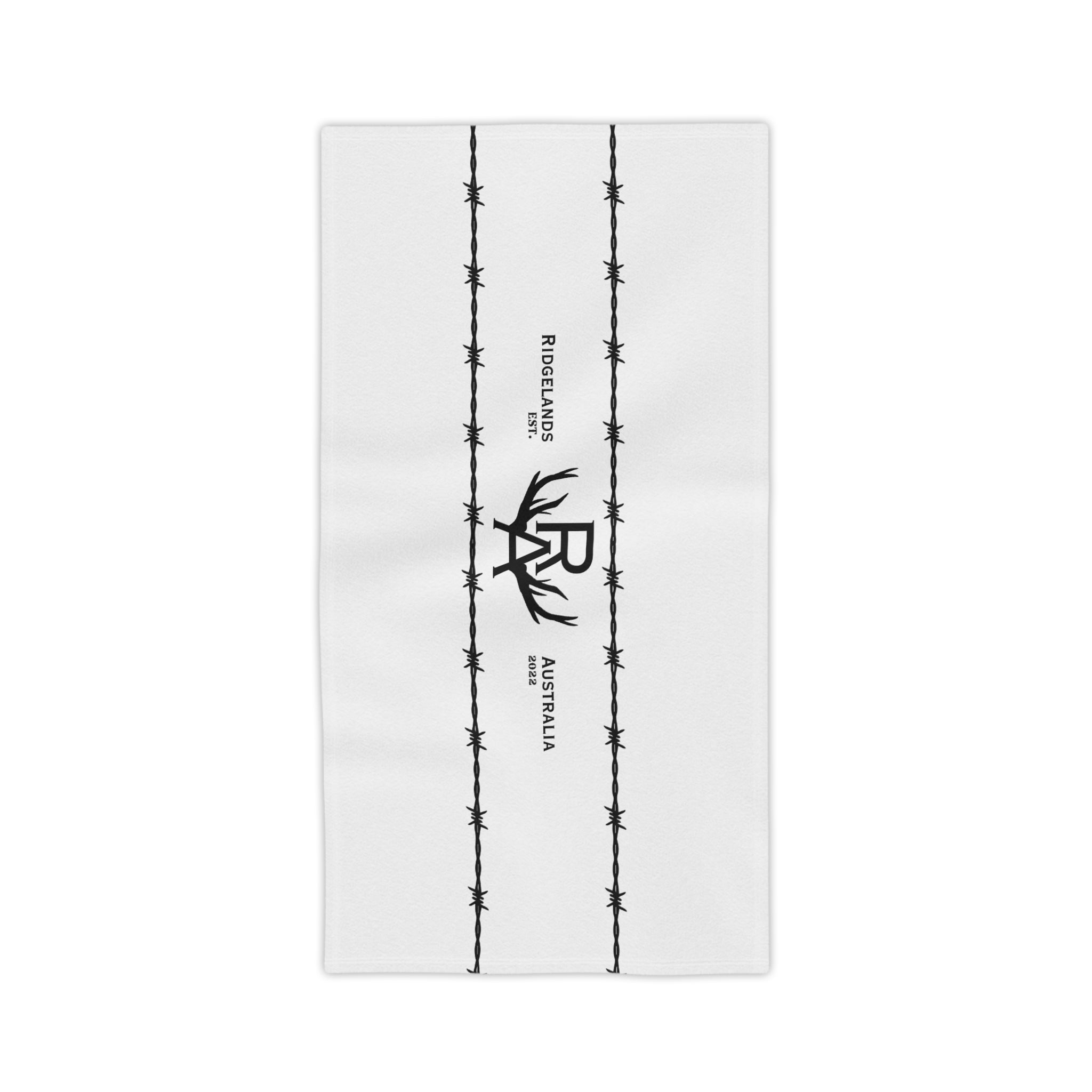 Ridgelands Australia Signature Beach Towel - White