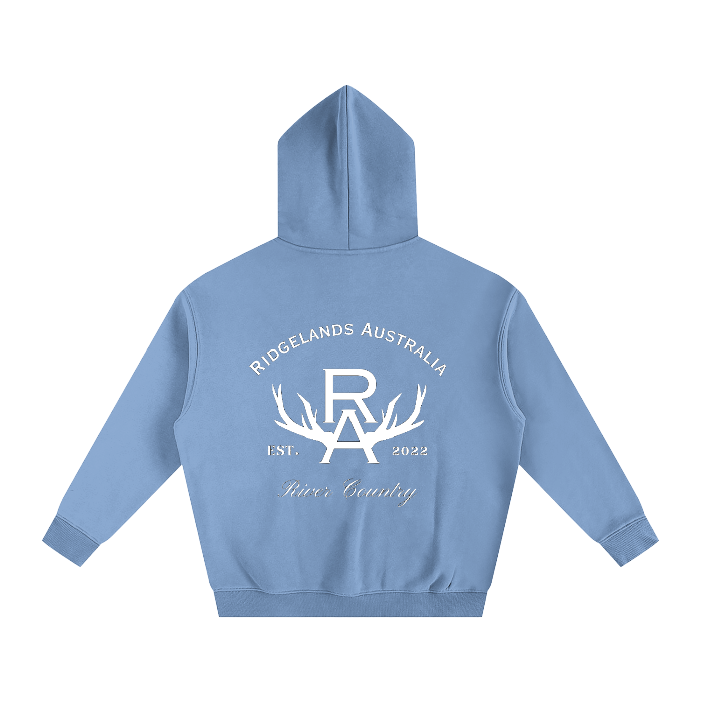 Rural Outfitters Oversized Hoodie - Sky Blue