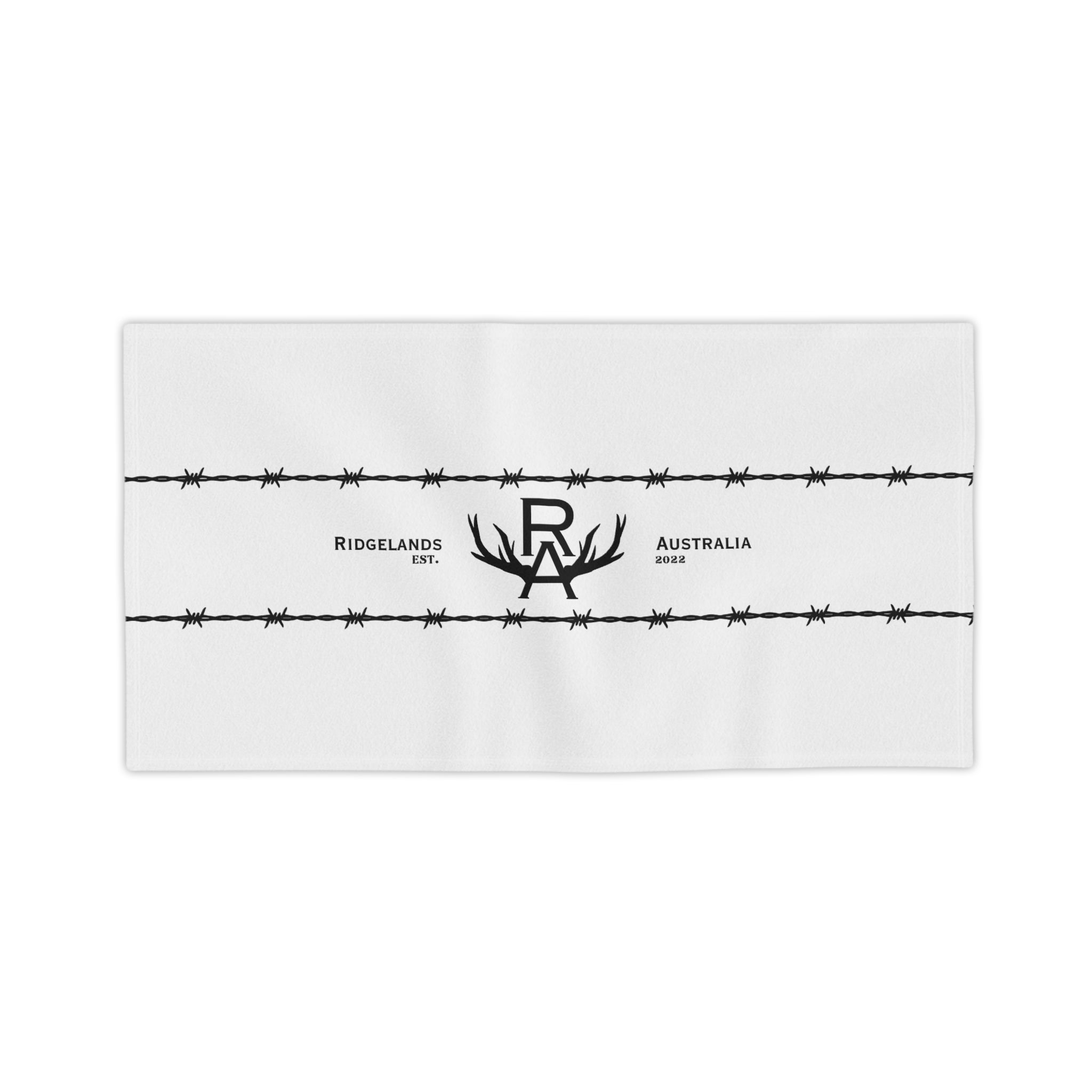 Ridgelands Australia Signature Beach Towel - White