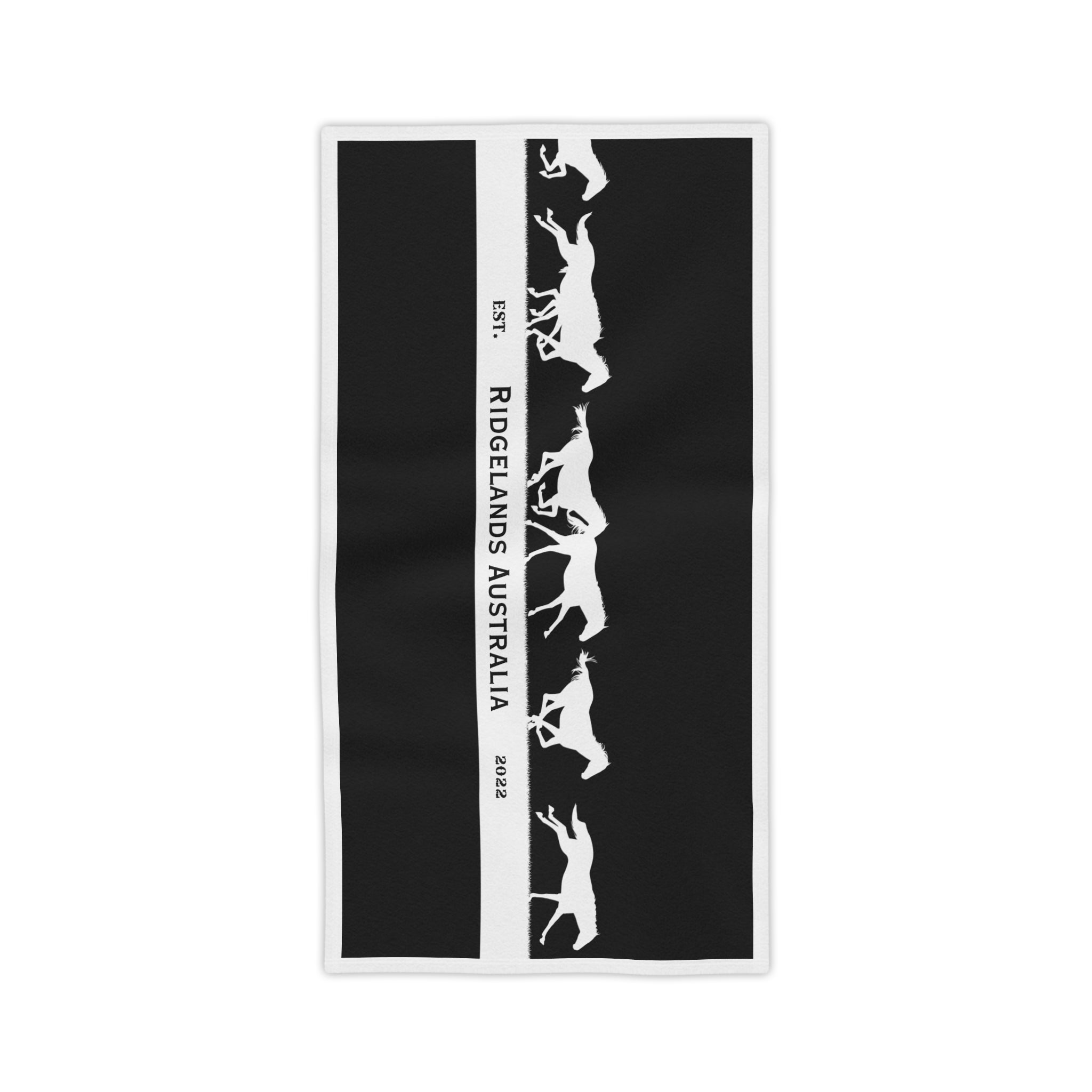 Ridgelands Australia Brumby Beach Towel - Black