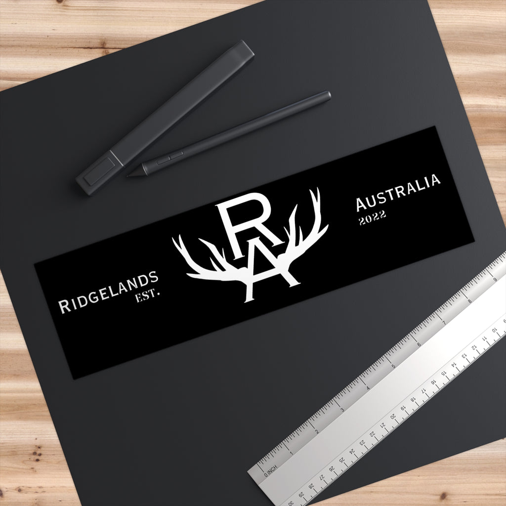 Ridgelands Signature Bumper Sticker - Black