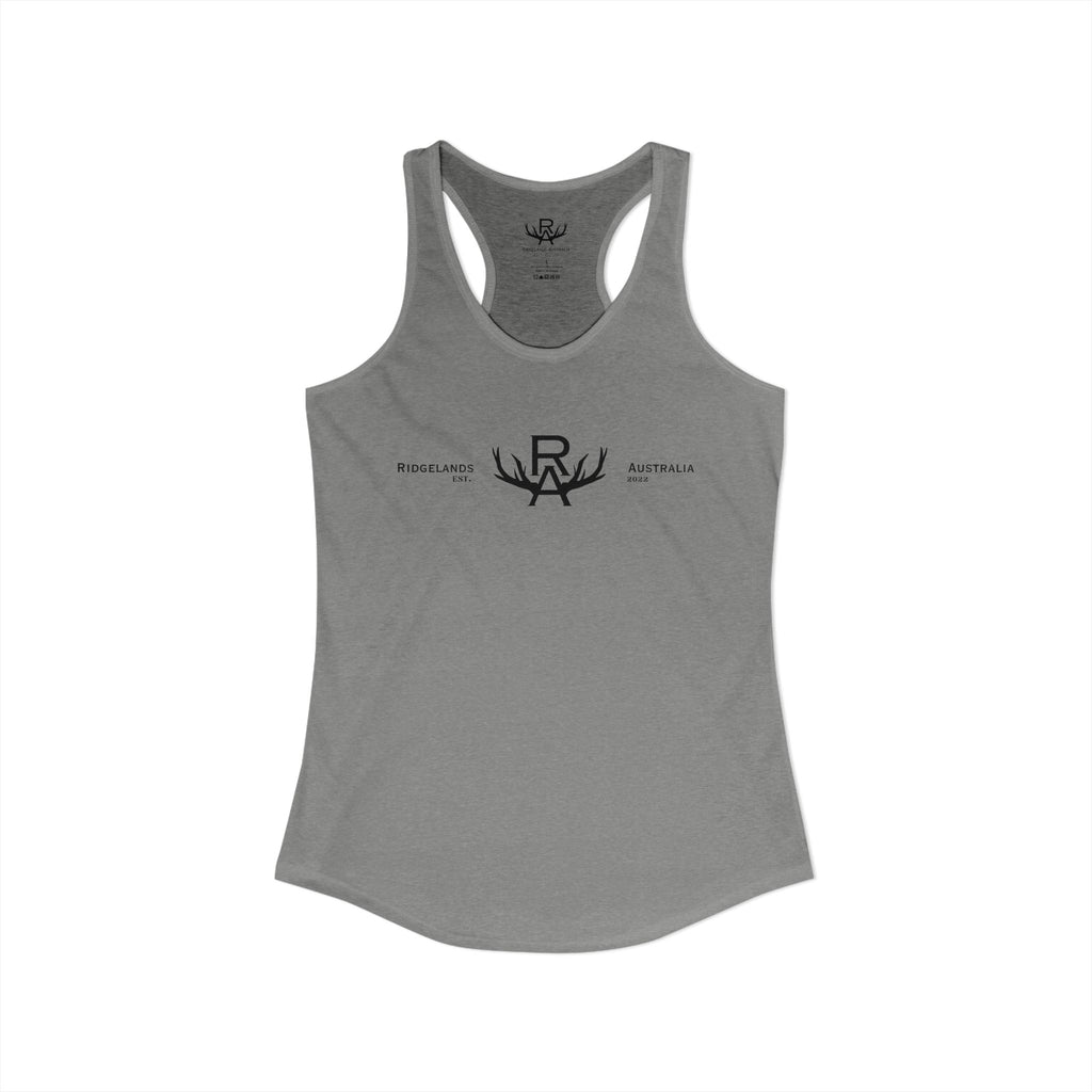 Women's Racer Slim Fit Tank Top - Grey