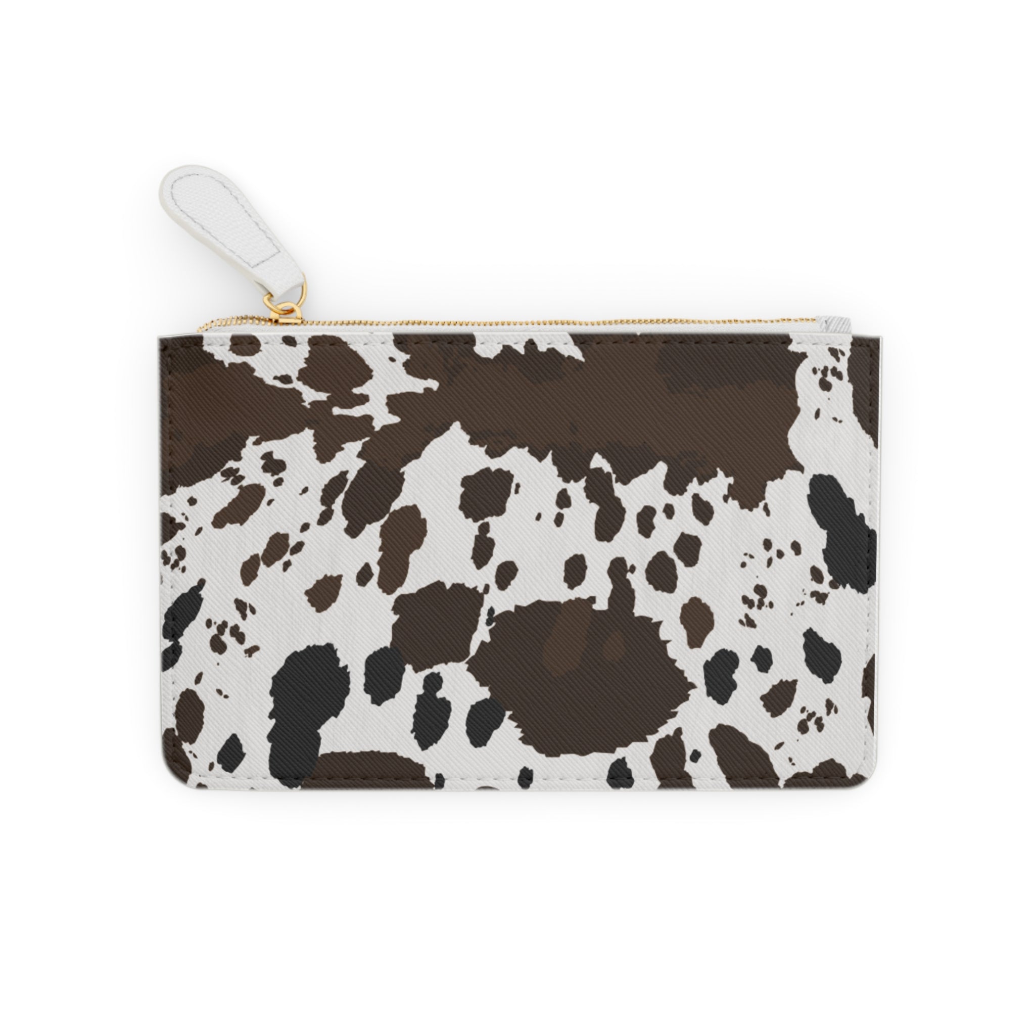 Cowhide Print Mini Clutch Purse