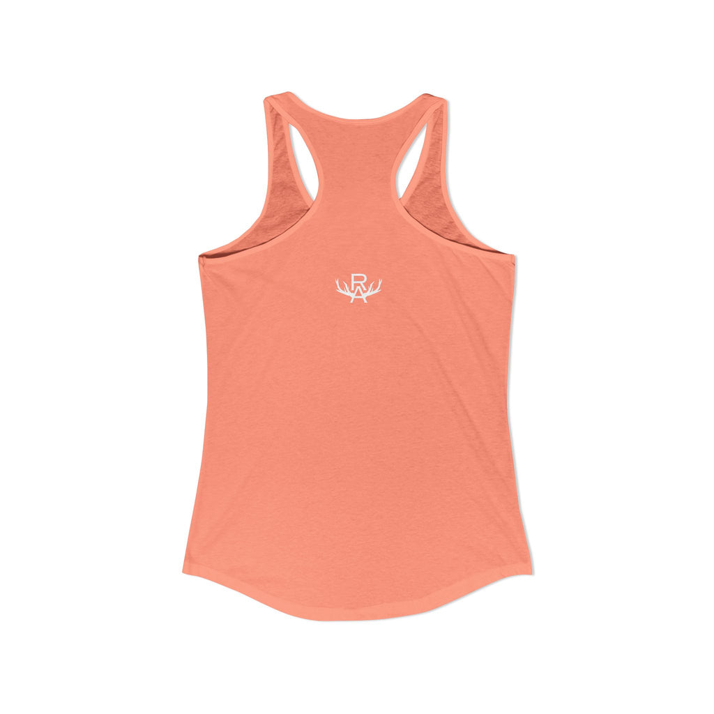 Women's Racer Slim Fit Tank Top - Coral