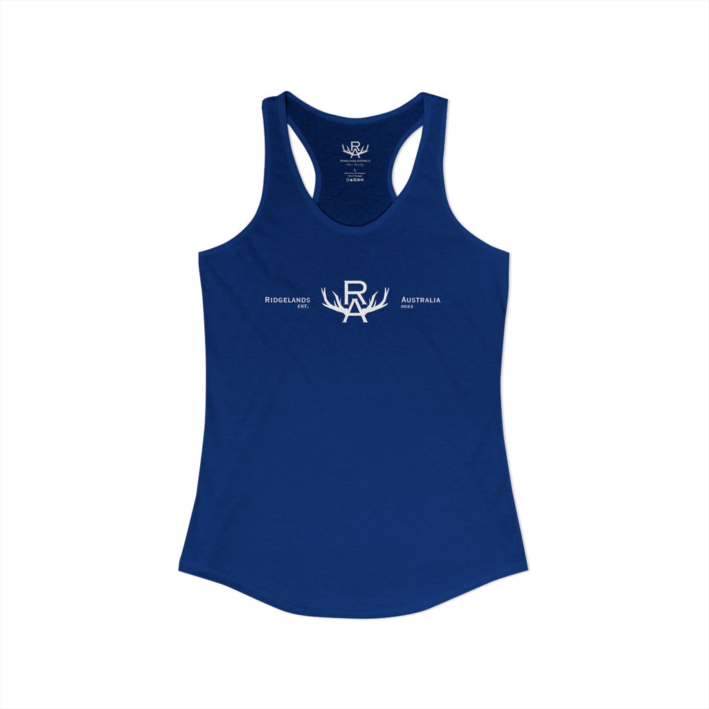Women's Racer Slim Fit Tank Top - Royal Blue