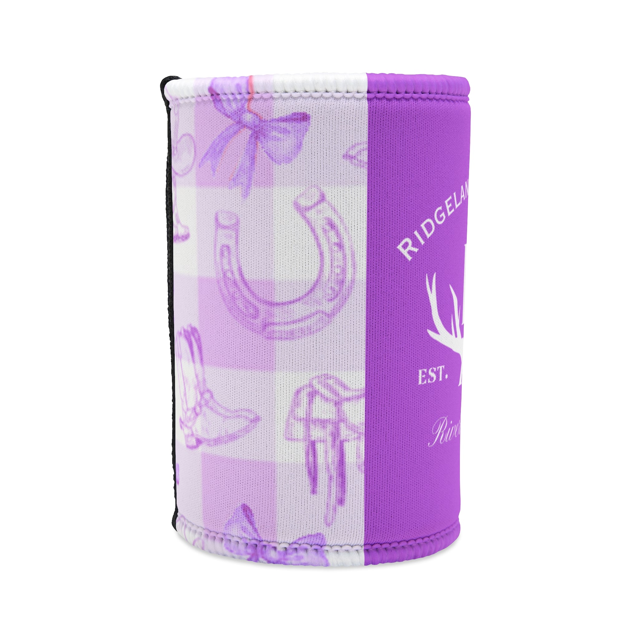 Boots N' Bows Stubby Cooler - Lavender