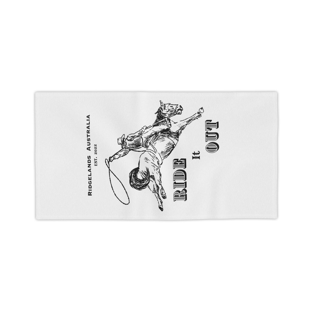 Ridgelands Australia Bronc Beach Towel - White