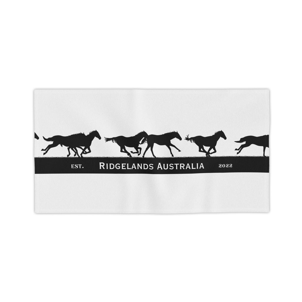 Ridgelands Australia Brumby Beach Towel - White