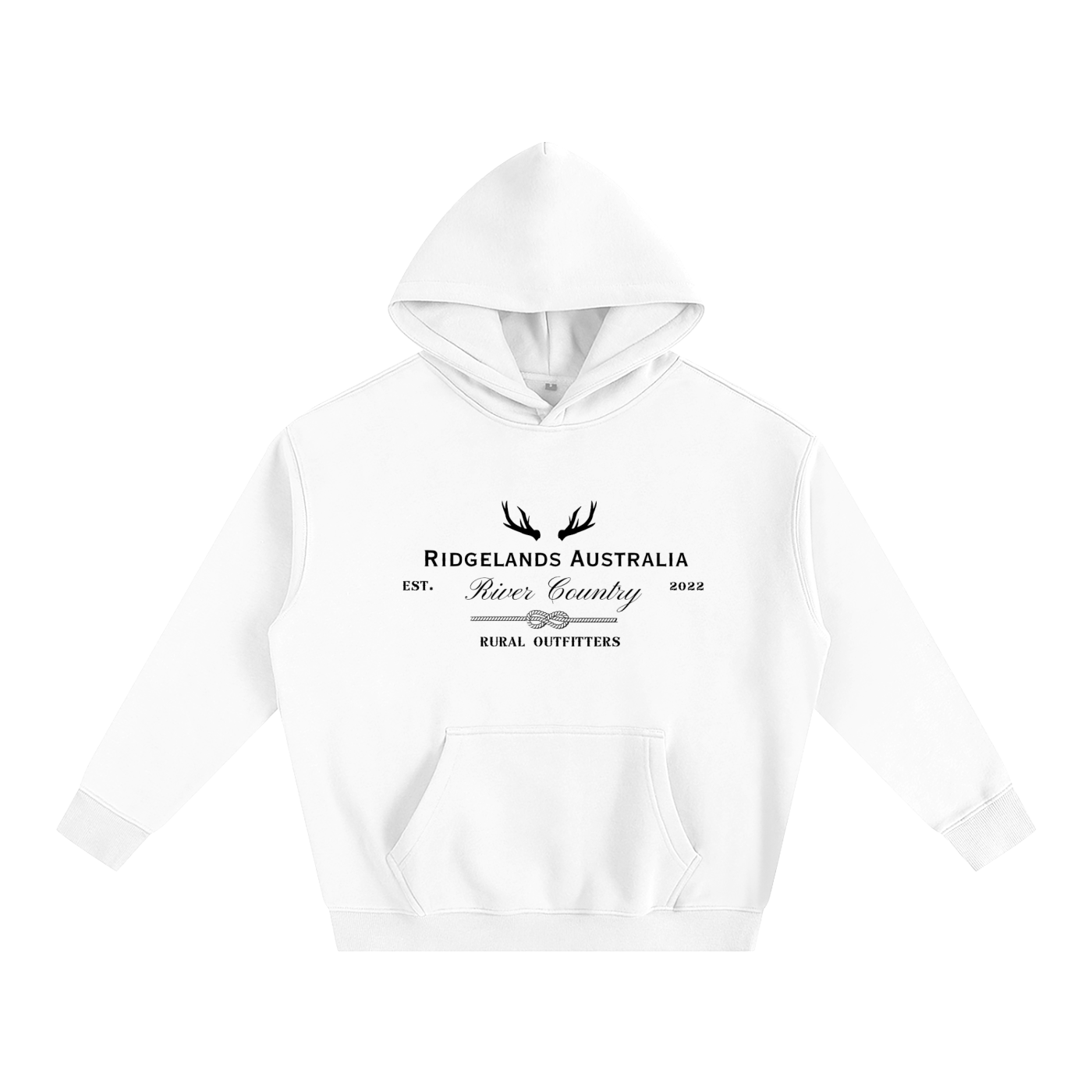 Rural Outfitters Oversized Hoodie - Pearl