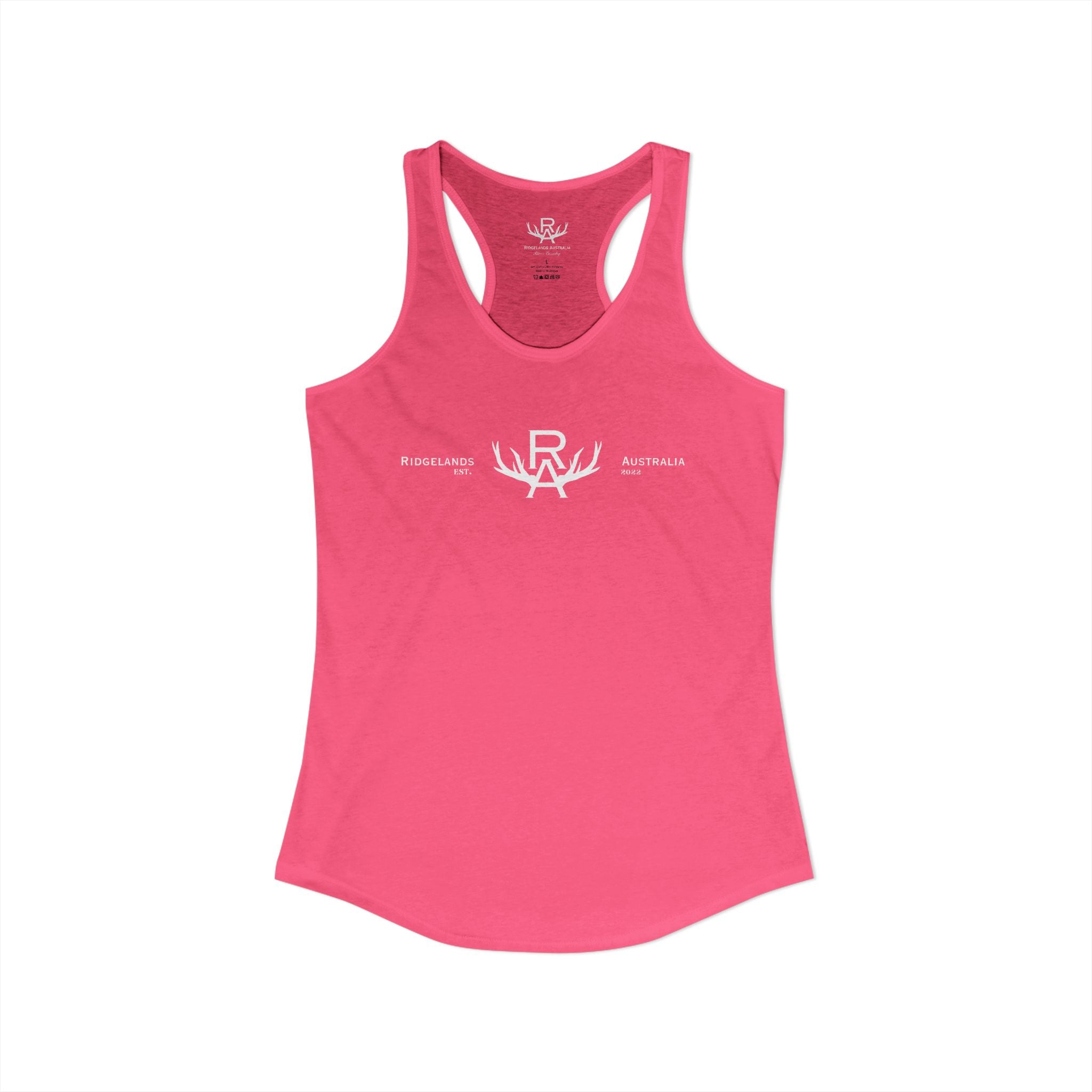 Women's Racer Slim Fit Tank Top - Frangipani Pink