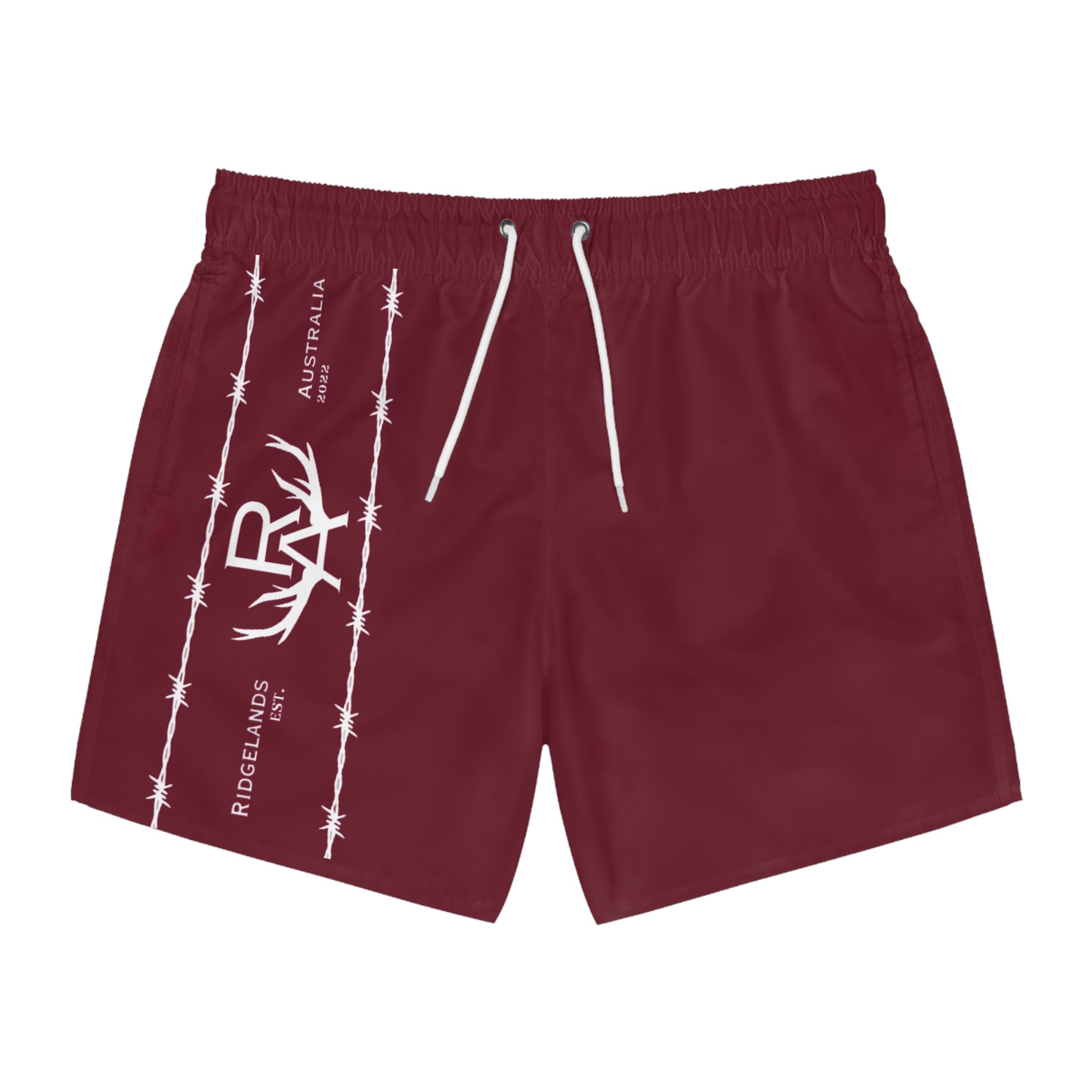 Mens Signature Board Shorts - Maroon