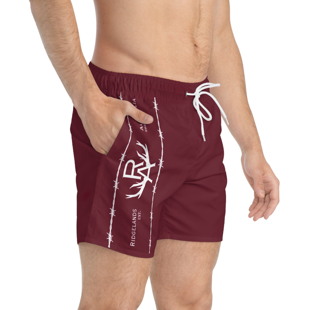 Mens Signature Board Shorts - Maroon
