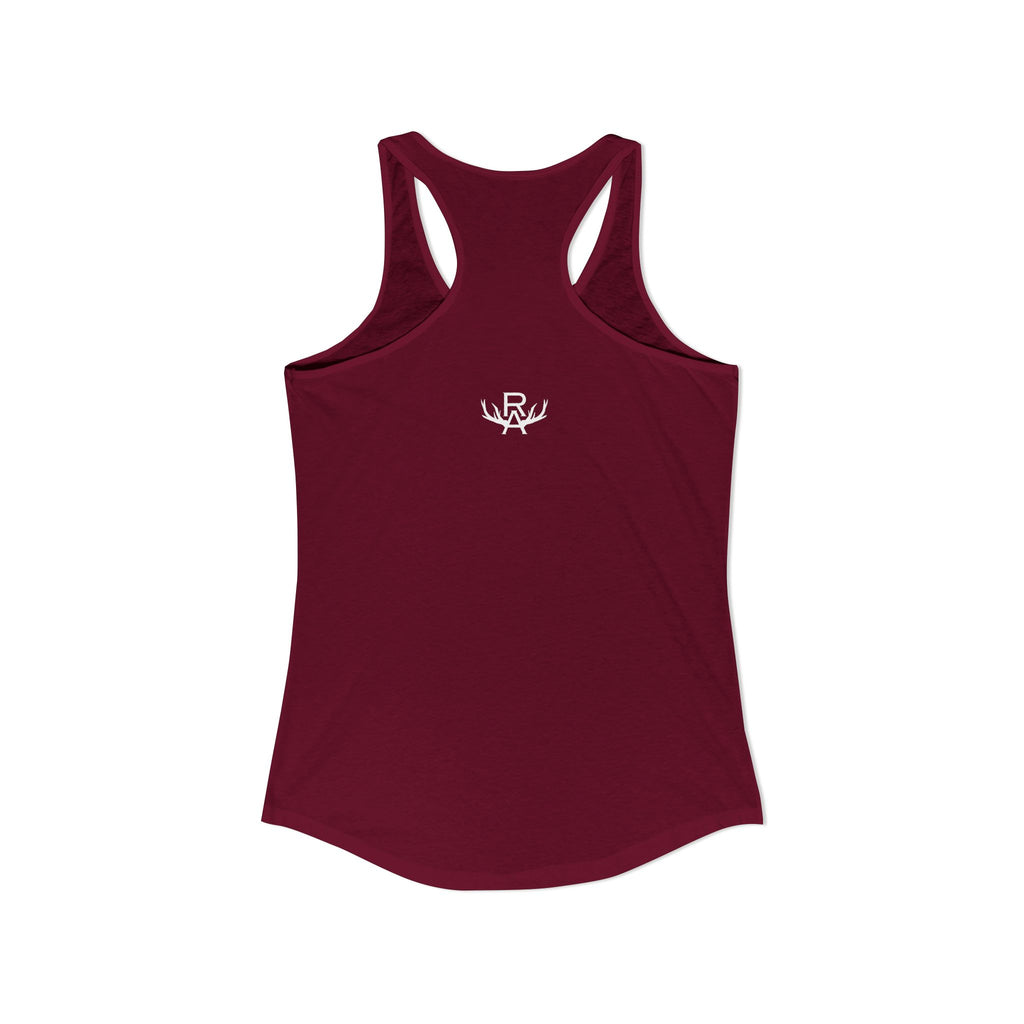 Women's Racer Slim Fit Tank Top - Merlot