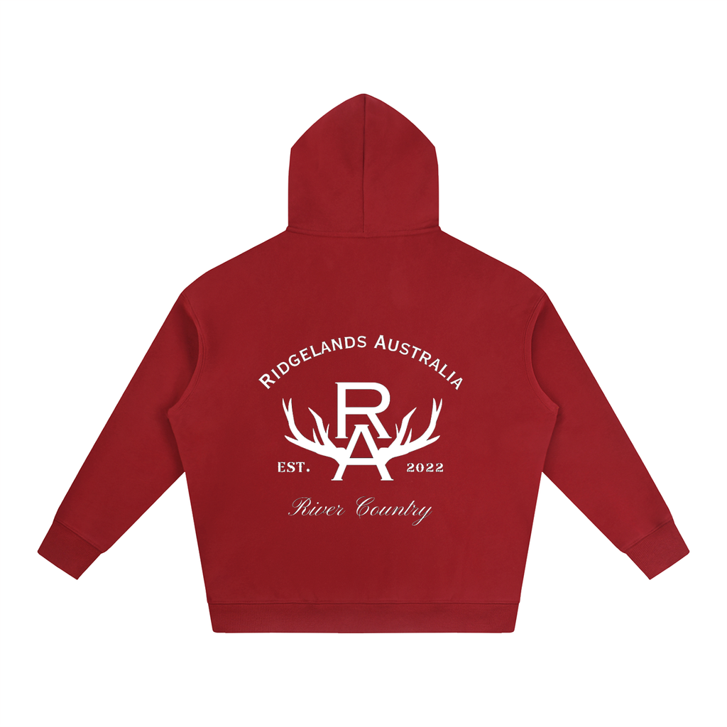 Ridgelands Australia Rural Outfitters Oversized Hoodie - Hibiscus Red