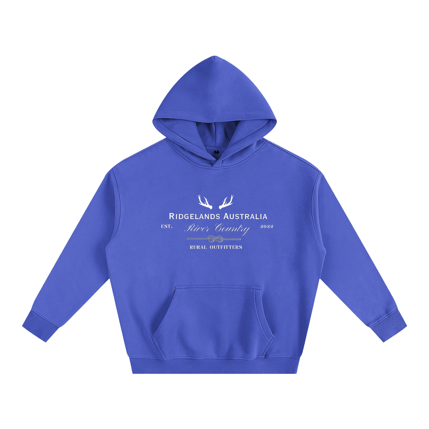 Rural Outfitters Oversized Hoodie - Royal Blue